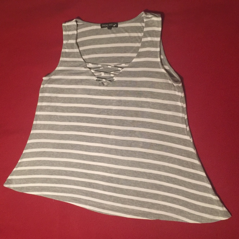🌻 Living Doll Stripe Tank Top 🌻